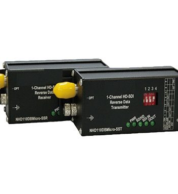 American Fibertek NHD110DRMicro-SSR Microtype 1 Channel HD-SDI Receiver with 1 Channel Data Transmitter, Single Mode