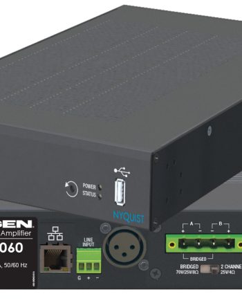Bogen NQ-A2060 Nyquist 2 Channel x 60W 1U Audio Power Amplifier