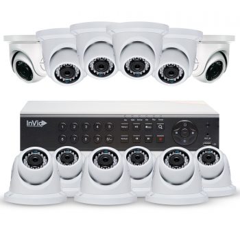 Cantek NW12D4TB All Purpose 12 Camera Outdoor HD TVI Dome Camera System