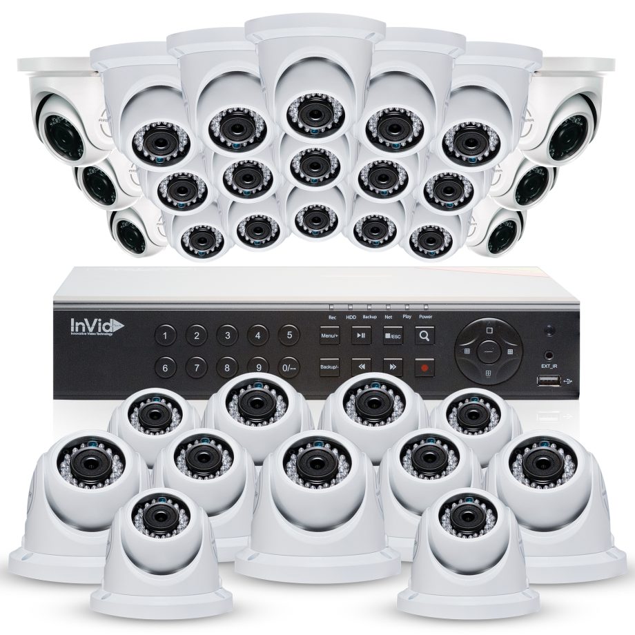 Cantek NW32D6TB All Purpose 32 Camera Outdoor HD TVI 1080p Dome Camera System