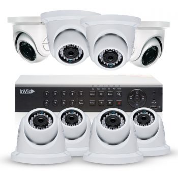 Cantek NW8D2TB All Purpose 8 Camera Outdoor HD TVI Dome Camera System