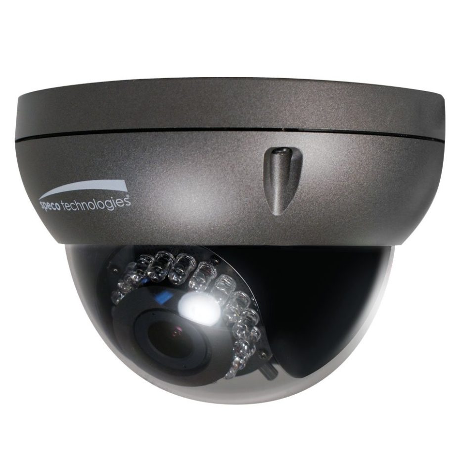 Speco O2D4 Full HD 1080p Indoor/Outdoor Vandal Resistant Dome IP Camera, 3.6-16mm Lens