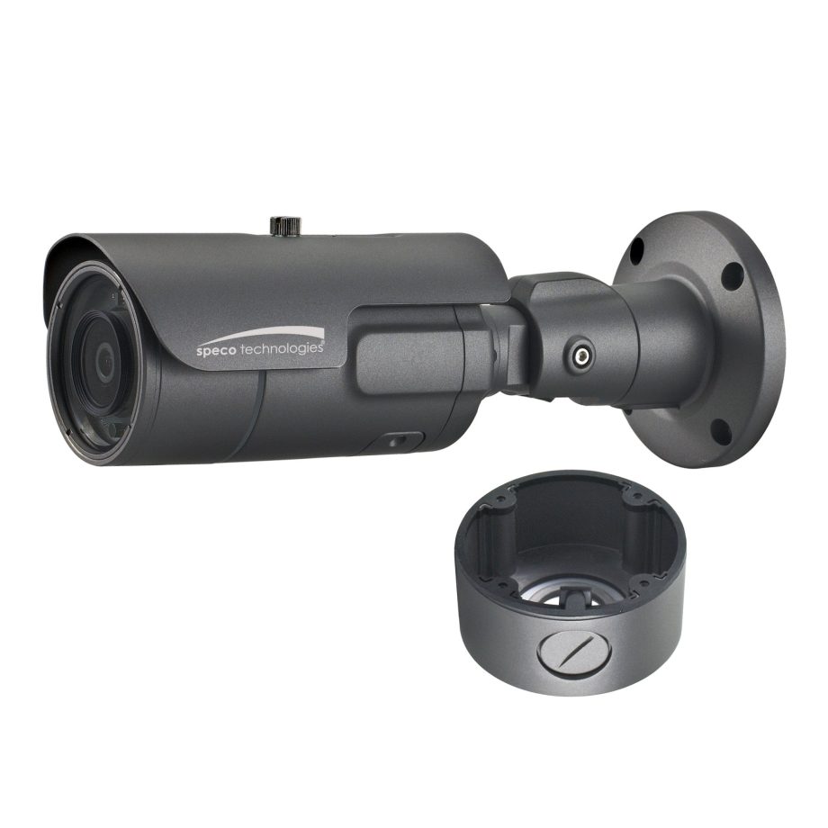 Speco O2iB50M 2 Megapixel Network IR Outdoor Bullet Camera, 5-50mm Lens, Dark Gray Housing