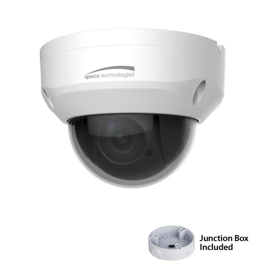 Speco O2P4X 2 Megapixel 4X Mini-PTZ IP Camera with Junction Box, 2.7-11mm, 4X Lens