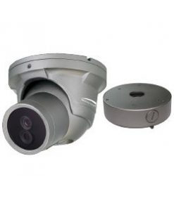 Speco O2TMLD60 2 Megapixel Dual Thermal H.265 Turret IP Camera with Junction Box, 4mm Lens, Gray Housing