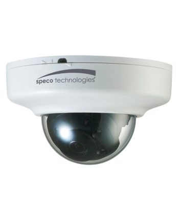 Speco O3FDP9 3 Megapixel Indoor Network IR Flexible Intensifier Mini-Dome Camera, 2.8mm Lens, White