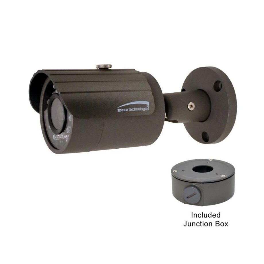 Speco o3vlb3 3 Megapixel Weather Resistant IR Bullet IP Camera with Junction Box, 2.8mm Lens