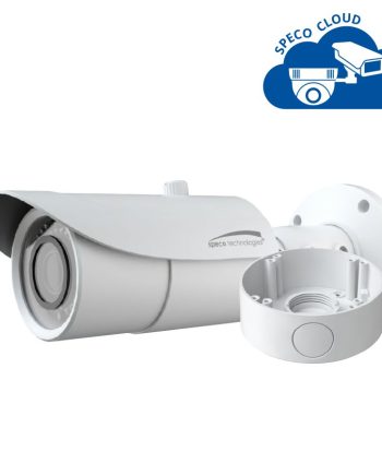 Speco O4B6M 4 Megapixel Network IR Outdoor Bullet Camera, 3.3-12mm Lens, White housing