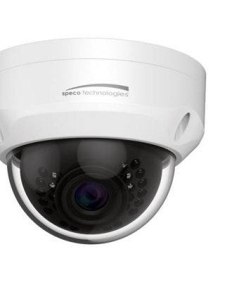 Speco O4D1 4 Megapixel Dome IP Camera with Junction Box, 2.8mm Fixed Lens, White Housing