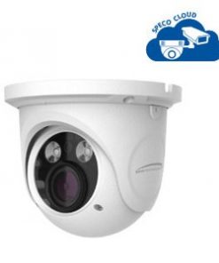 Speco O4DT6M 4 Megapixel Network IR Outdoor Turret Camera, 3.3-12mm Lens, White housing