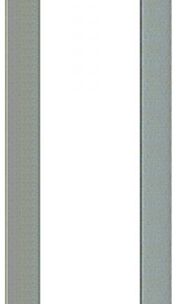 Alpha OF191S 1 Gang Panel Frame- Surface, Aluminum