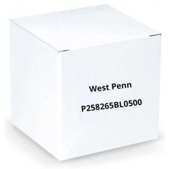 West Penn P258265BL0500 5 Conductor 26 AWG Stranded RGB Plenum, 500′, Blue