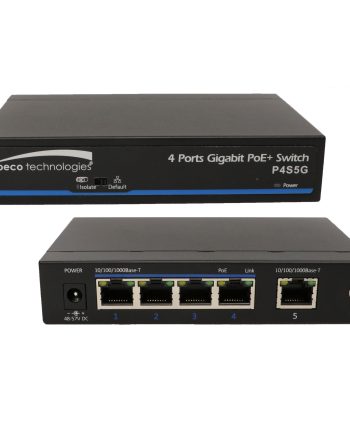 Speco P4S5G 5-Port Gigabit Network Switch