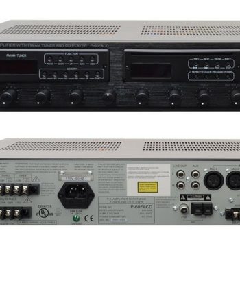 Speco P60FACD 60W PA Amplifier with AM/FM Tuner and CD Player