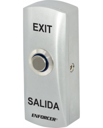 Seco-Larm PB-5348-SQ Illuminated Metal Pushbutton Switch – Flush Mount with Backbox