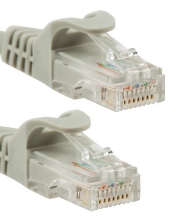 CablesAndKits PC6-GY-10-EZ CAT6 Ethernet Patch Cables, Easyboot (Ferrari-Style), Gray, 10 Feet