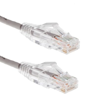 CablesAndKits PC6-GY-10-SLIM Cat6 Slim Ethernet Patch Cable, Snagless Booted, Gray, 10 Feet