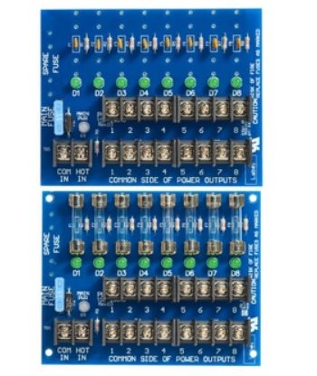 Securitron PDB-8F2 8 Glass Fused Output, 2 Amp Power Distribution Board