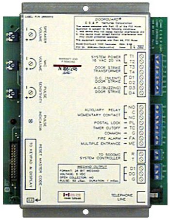Alpha PM905A Telephone-Entry Control Unit, ‘Dialer’ Type System Only