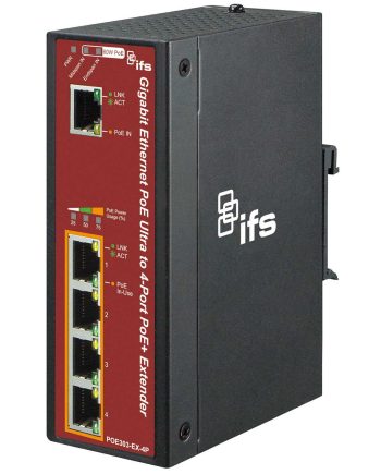 GE Security Interlogix  POE303-EX-4P POE 60W extender with 4-Port PoE switch