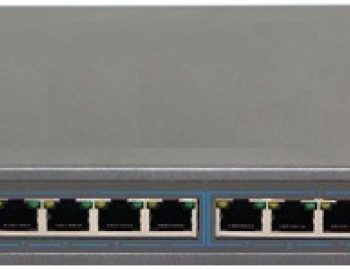 Alpha POES008 8 Port PoE Ethernet Switch, 48VDC Output. Includes 1 Uplink Port