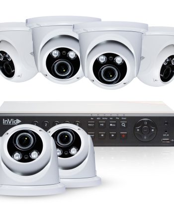 Cantek PR6D2TB All Purpose 6 Camera Outdoor HD TVI 1080p Dome Security Camera System with 2.8-12mm Varifocal lenses