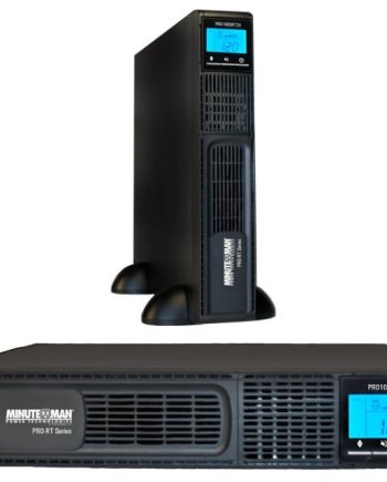 Minuteman PRO1000RT2UNC 1000VA Line Interactive UPS with 8 Outlets, Pre-Installed Network Card