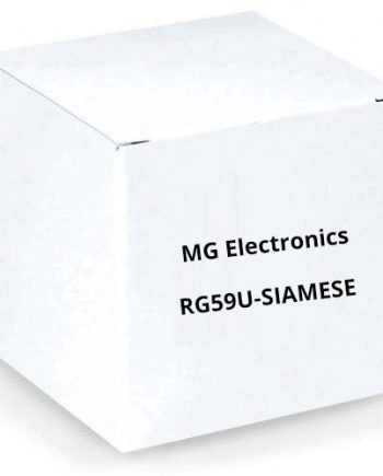 MG Electronics RG59U-SIAMESE Black 500′ Spool RG59U
