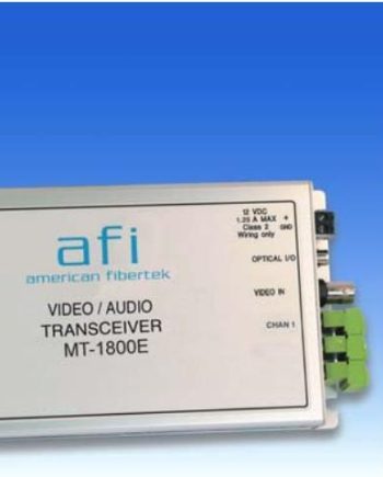 American Fibertek RR-1800E-2W One Way Video With Bi-directional Audio Transceiver, Multi-Mode