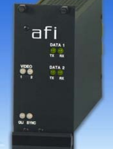 American Fibertek RR-745C-SL Four 8 Bit Video & 2 MPD Data Rack Card Rx 1310 / 1550nm 21dB Singlemode 1 Fiber