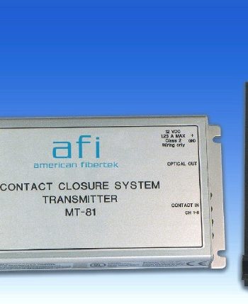 American Fibertek RR-81-280 Eight Channel Contact System 1310nm 12dB Non Latching Relays Multi-Mode