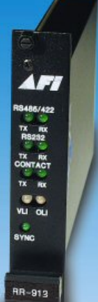 American Fibertek RR-911C Single Channel Digital Video System with Bi-Directional Sensornet Data Channel, Rack Card Receiver