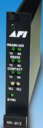 American Fibertek RR-911C-SL Single Channel Digital Video System with Bi-Directional Sensornet Data Channel, Rack Card Receiver