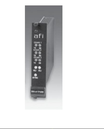 American Fibertek RR-91P589C 10 Bit Video MPD Data Audio & Contact System 1310 / 1550nm 12dB 4Km Multi-Mode 1 Fiber