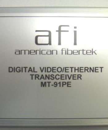 American Fibertek RR-91P99998E Video / Ethernet /  4 Contacts / Audio Rack Cd Rx 1310/1550nm 12dB 2Km MM 1 Fiber