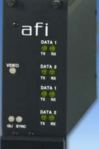 American Fibertek RR-91P99998E-SL Video / Ethernet / 4 Contacts / 2 Audio Rack Cd Rx 1310/1550nm 15dB 20Km SM 1 Fiber