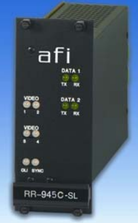 American Fibertek RR-945C-SL Four Channel Digital Video Rack Card Receiver, Single-Mode