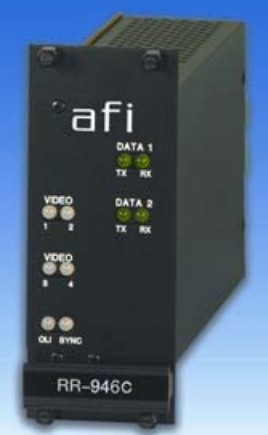 American Fibertek RR-946C 4 Channel Rack Card Receiver, Multi-Mode