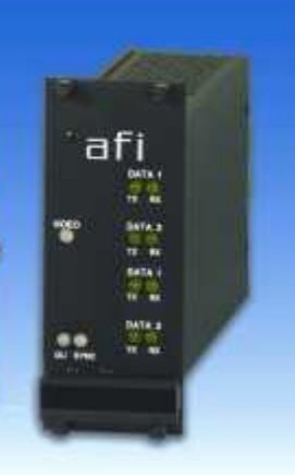 American Fibertek RR-9P9E Ethernet + Alarm Contact Rack Card Rx 12dB Multi-Mode 2Km 1 Fiber