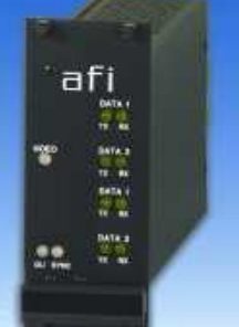 American Fibertek RR-9P9E-SL Ethernet + Alarm Contact Rack Card Rx 21dB Single Mode 40Km 1 Fiber
