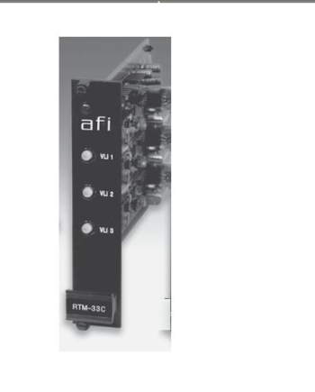 American Fibertek RRM-33C 3-Channel Rack Card Video (1 fiber per ch)