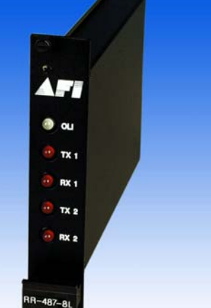 American Fibertek RRX-487SL 2-Ch RS485/422 Transceiver, 1300/1550nm, 18dB