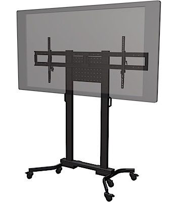 Crimson RSM100 Heavy Duty Mobile Cart for Large Format and Interactive Displays, Black