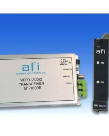 American Fibertek RT-1800E-2W One Way Video With Bi-directional Audio Transmitter, Multi-Mode