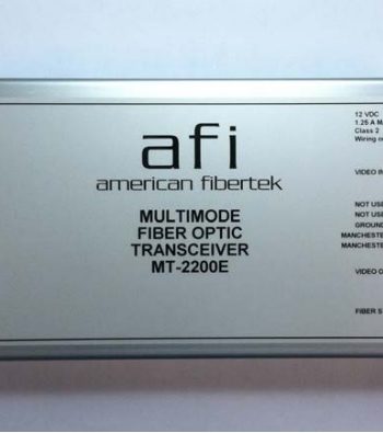 American Fibertek RT-2200E 2 Way Video – 2 Way AD Manchester – Rack Card Tx 1300/1550nm 10Km Multi-Mode 1 Fiber