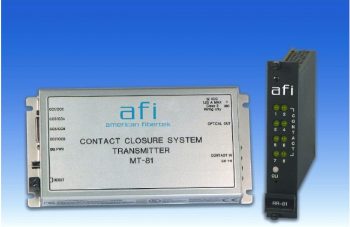 American Fibertek RT-81-280 Eight Channel Contact System 1310nm 12dB Non Latching Relays Multi-Mode