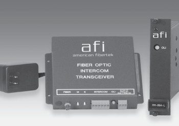 American Fibertek RT-89A-L-2F13S Intercom System for Aiphone LEM Rack Cd Tx 1300nm 12dB Singlemode 2 Fiber