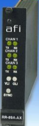 American Fibertek RT-89CA-AX Single Channel Digital Video Transmission System, Multimode, Rack Card Transmitter