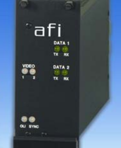 American Fibertek RT-91P5555E-SL 1 Channel Rack Card Transmitter FC Connectors, Singlemode