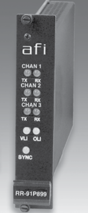American Fibertek RT-91P889C 10 Bit Video 2 Audio & Contact System 1310 / 1550nm 12dB 4Km Multi-Mode 1 Fiber
